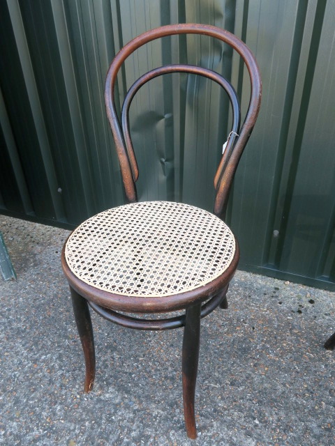 Photo of re-caned Thonet Bentwood Chair