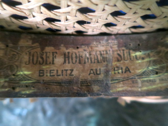 Hofmann Bentwood Chair label