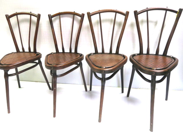 Photo of C259 Thonet Triangle Bentwood chairs